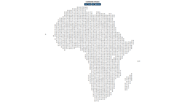 Caça Palavras Continente Africano
