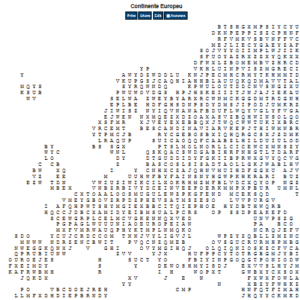 Caça Palavras Continente Europeu
