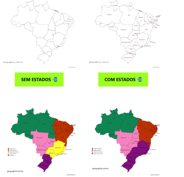 mapas brasil pacote mapas