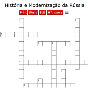 Cruzadinha Rússia 🇷🇺